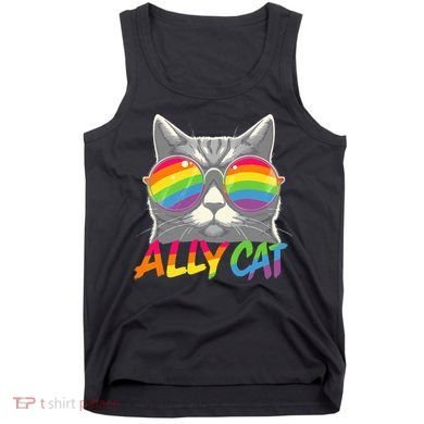 Ally Cat Pride Stuff Flag Lgbt Tank Top