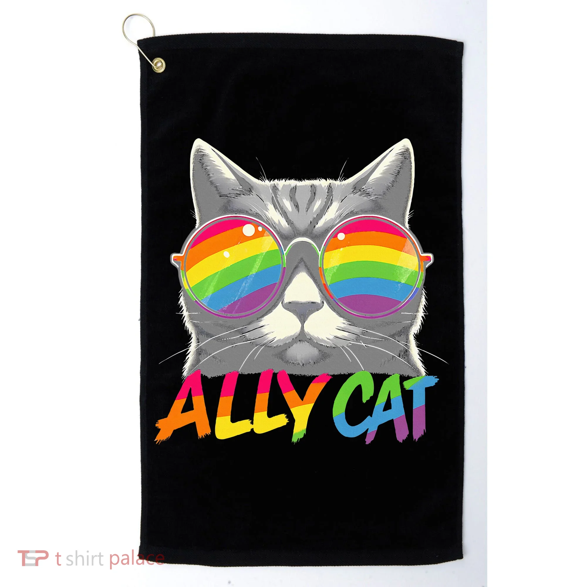 Ally Cat Pride Stuff Flag Lgbt Golf Towel
