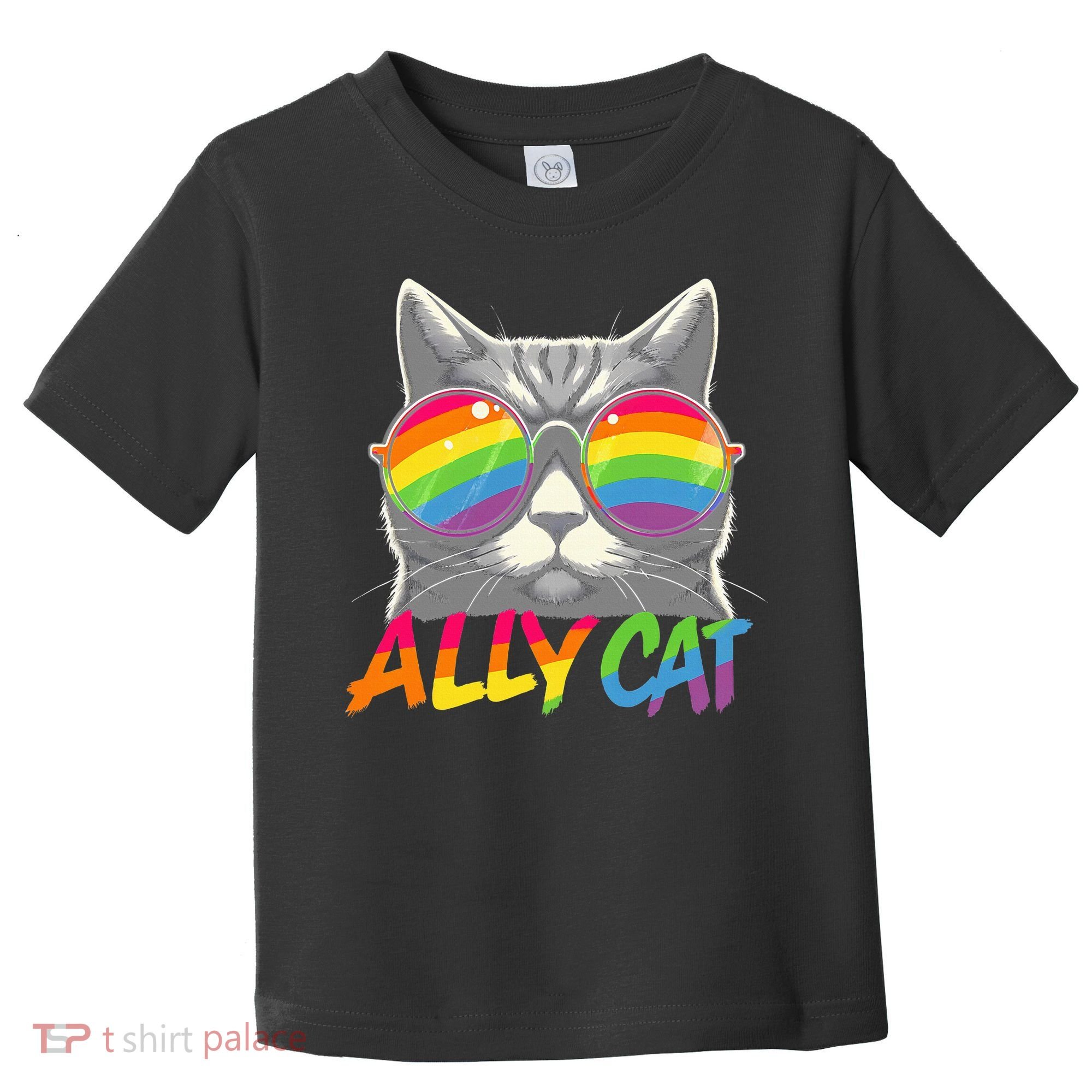 Ally Cat Pride Stuff Flag Lgbt Toddler T-Shirt