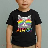 Ally Cat Pride Stuff Flag Lgbt Toddler T-Shirt thumb 2