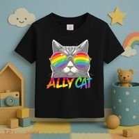 Ally Cat Pride Stuff Flag Lgbt Toddler T-Shirt thumb 3