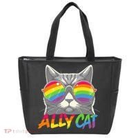 Ally Cat Pride Stuff Flag Lgbt Tote Bag thumb 0