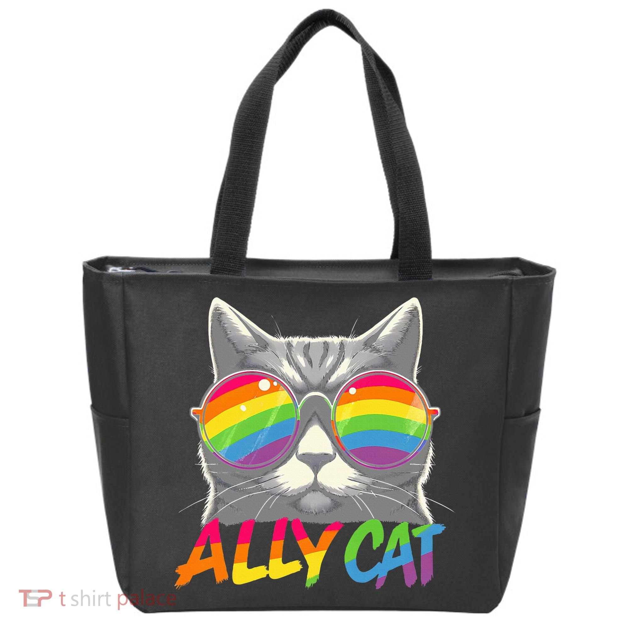 Ally Cat Pride Stuff Flag Lgbt Tote Bag