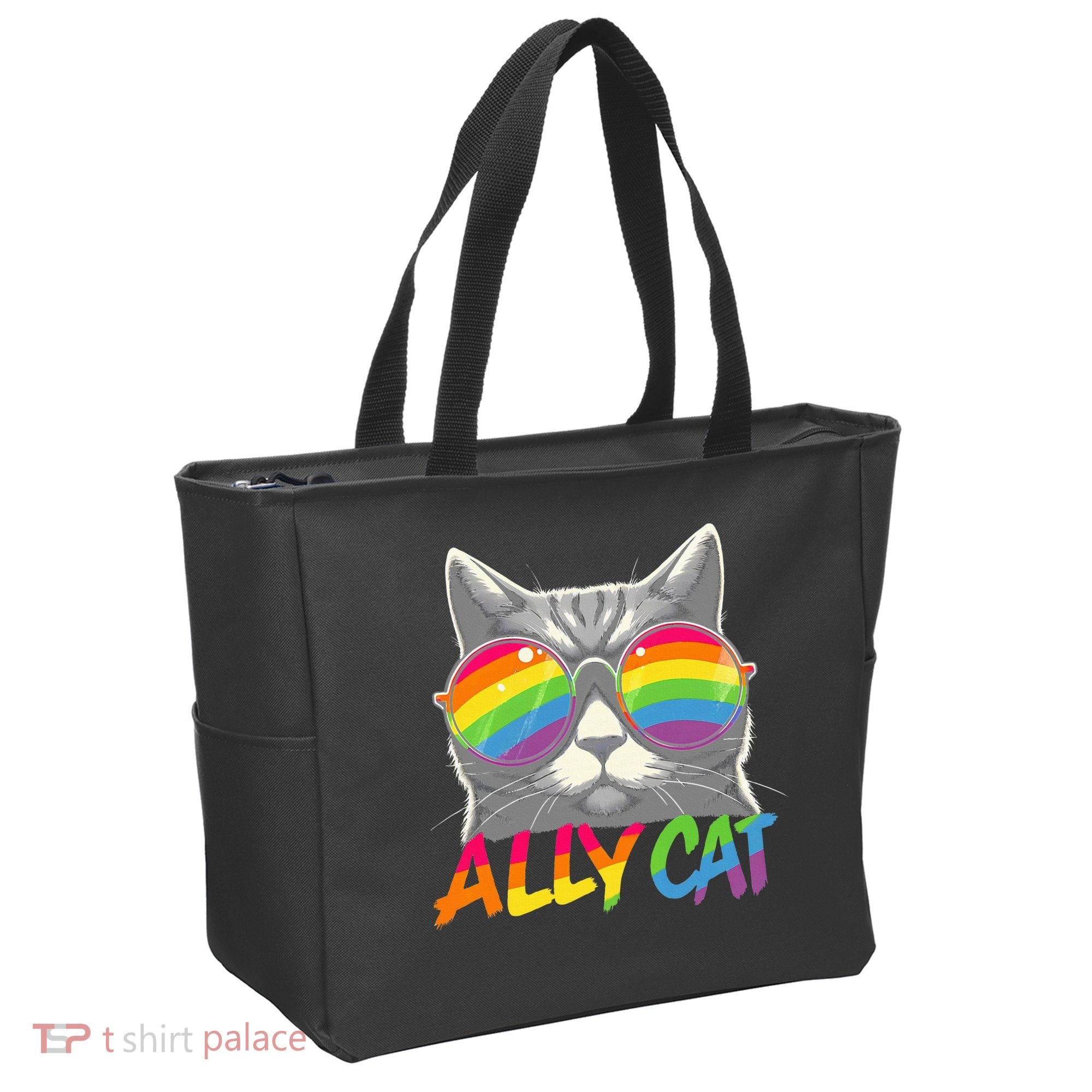 Ally Cat Pride Stuff Flag Lgbt Tote Bag