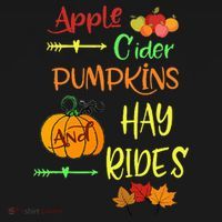 Apple Cider Pumpkins And Hayrides Cute Fall Doggie Tank thumb 4