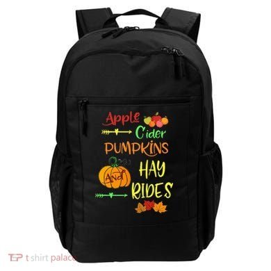 Apple Cider Pumpkins And Hayrides Cute Fall Backpack