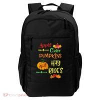 Apple Cider Pumpkins And Hayrides Cute Fall Backpack thumb 0