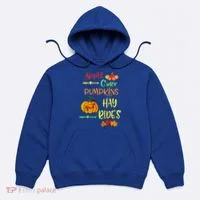 Apple Cider Pumpkins And Hayrides Cute Fall Hoodie thumb 0