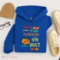 Apple Cider Pumpkins And Hayrides Cute Fall Hoodie thumb 4