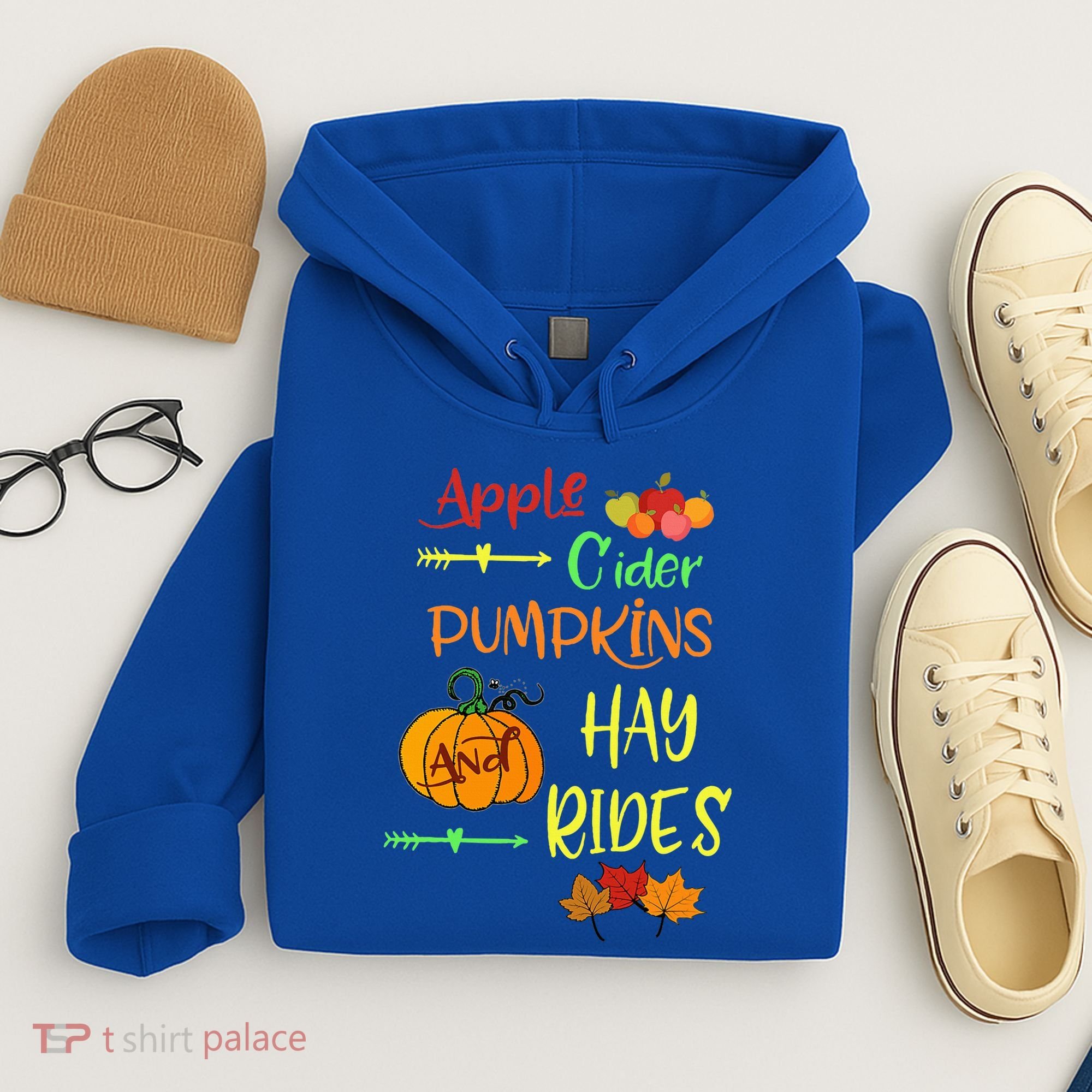 Apple Cider Pumpkins And Hayrides Cute Fall Hoodie
