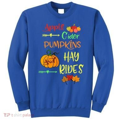 Apple Cider Pumpkins And Hayrides Cute Fall Sweatshirt