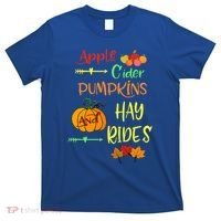 Apple Cider Pumpkins And Hayrides Cute Fall T-Shirt thumb 0