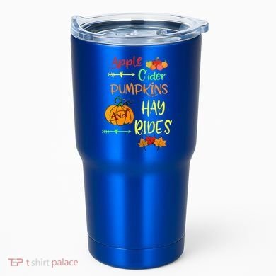 Apple Cider Pumpkins And Hayrides Cute Fall Tumbler