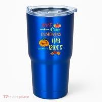 Apple Cider Pumpkins And Hayrides Cute Fall Tumbler thumb 0