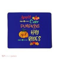Apple Cider Pumpkins And Hayrides Cute Fall Mousepad thumb 0