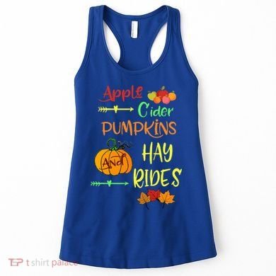 Apple Cider Pumpkins And Hayrides Cute Fall Women's Tank Top