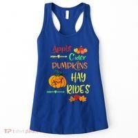 Apple Cider Pumpkins And Hayrides Cute Fall Women's Tank Top thumb 0