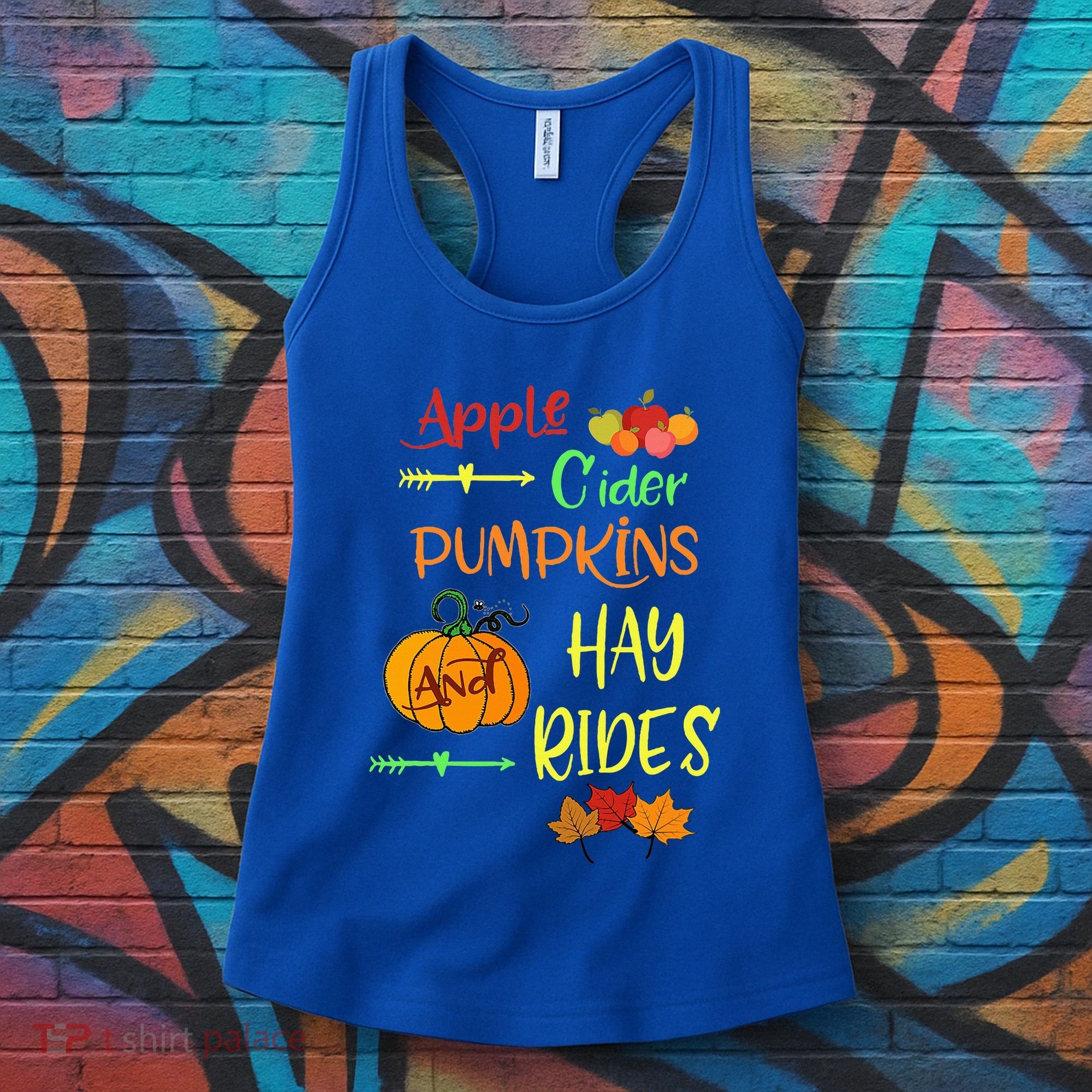 Apple Cider Pumpkins And Hayrides Cute Fall Women's Tank Top