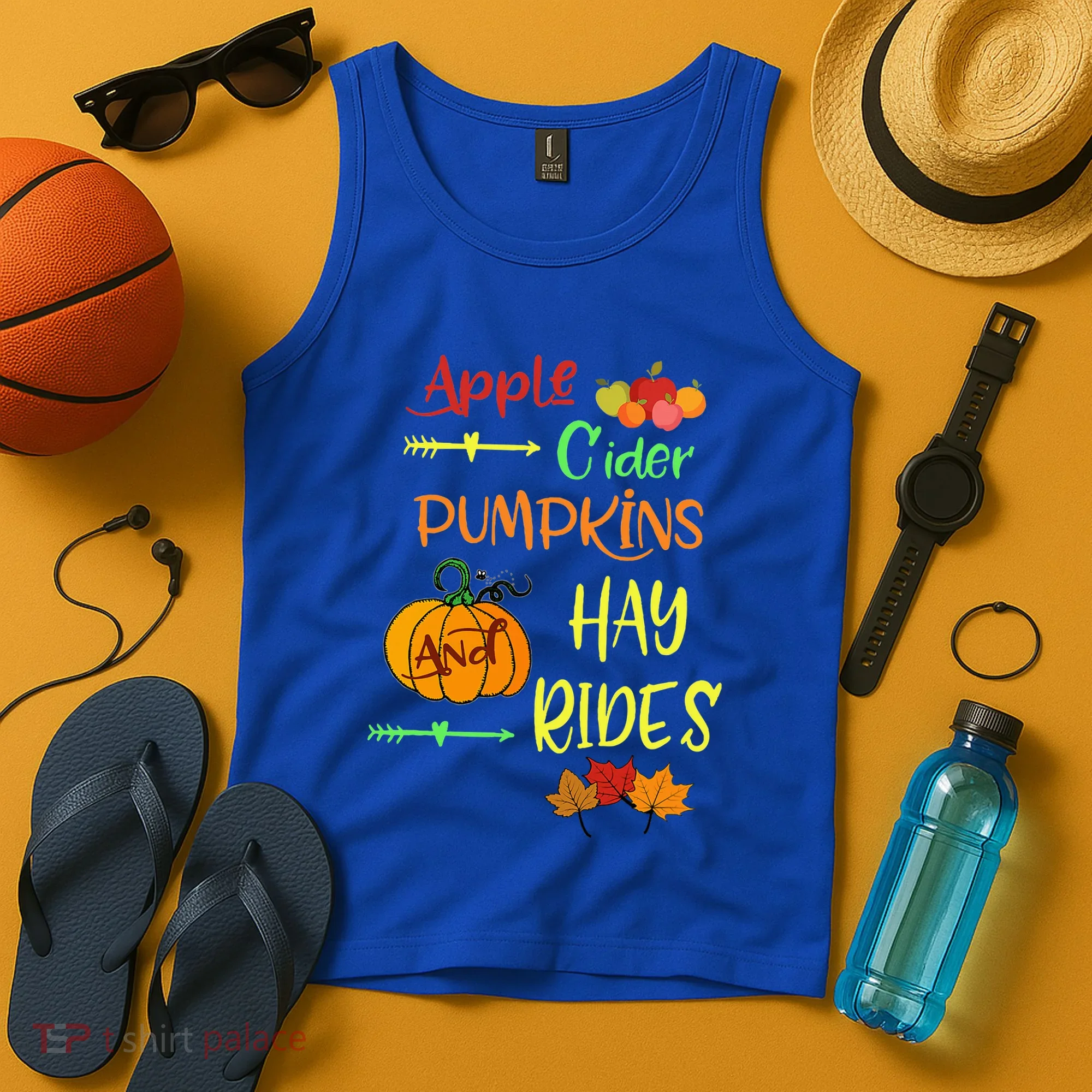 Apple Cider Pumpkins And Hayrides Cute Fall Tank Top