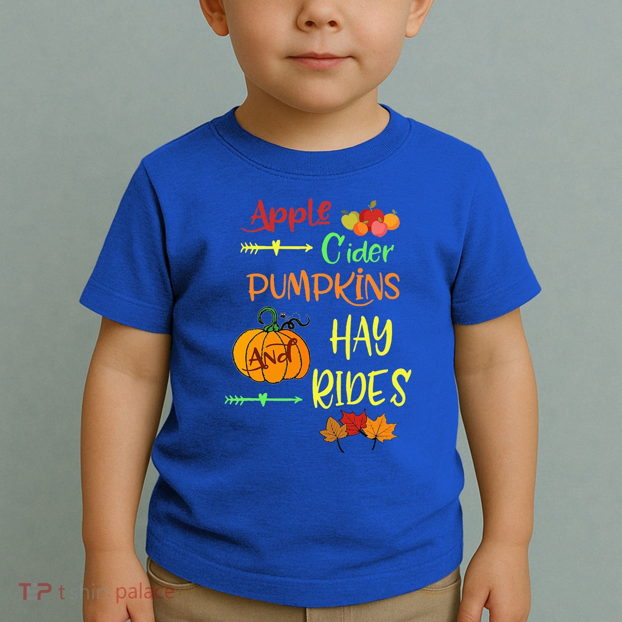Apple Cider Pumpkins And Hayrides Cute Fall Toddler T-Shirt