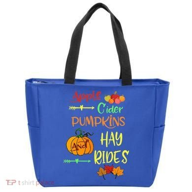Apple Cider Pumpkins And Hayrides Cute Fall Tote Bag