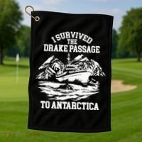 Antarctica Cruise Passage I Survived Antarctica Golf Towel thumb 1