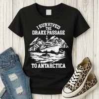 Antarctica Cruise Passage I Survived Antarctica Women's T-Shirt thumb 3