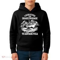 Antarctica Cruise Passage I Survived Antarctica Kids Hoodie thumb 4