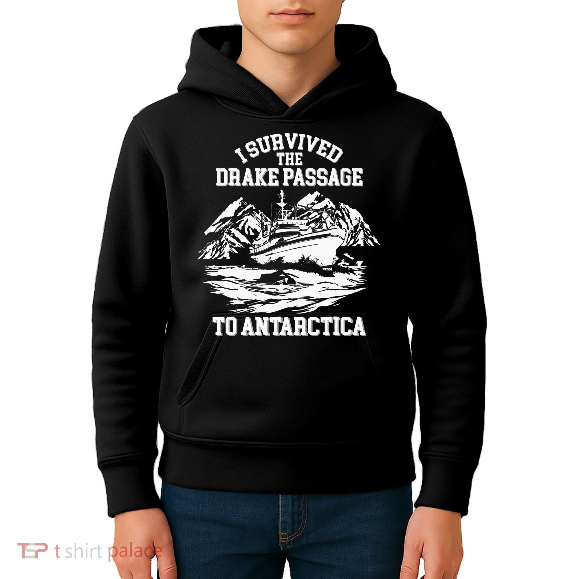 Antarctica Cruise Passage I Survived Antarctica Kids Hoodie