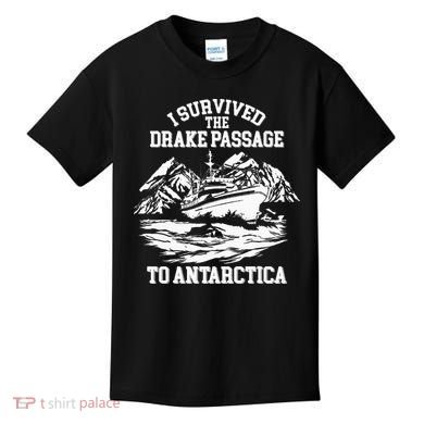 Antarctica Cruise Passage I Survived Antarctica Kids T-Shirt