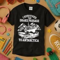 Antarctica Cruise Passage I Survived Antarctica Kids T-Shirt thumb 3