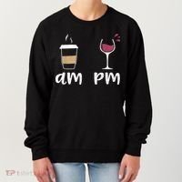 Am Coffee PM Wine Coffee Women's Sweatshirt thumb 0