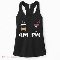 Am Coffee PM Wine Coffee Women's Tank Top thumb 0