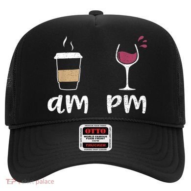Am Coffee PM Wine Coffee Hat
