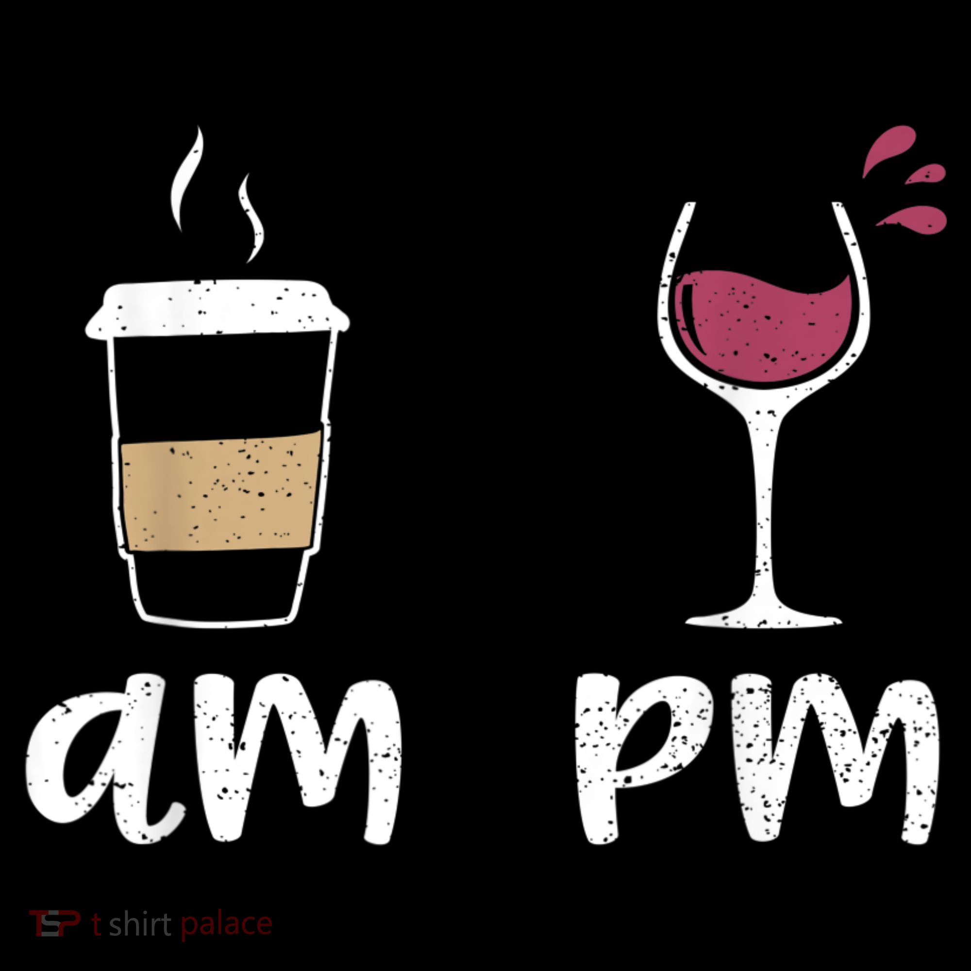 Am Coffee PM Wine Coffee Toddler Hoodie