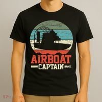 Airboat Captain Retro Vintage T-Shirt thumb 3