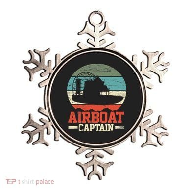 Airboat Captain Retro Vintage Ornament