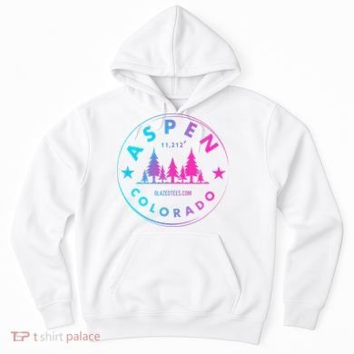 Aspen Colorado Retro Big Mountain Forest Hoodie