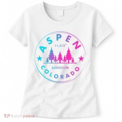 Aspen Colorado Retro Big Mountain Forest Women's T-Shirt