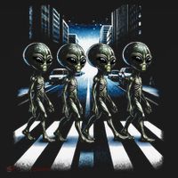 Aliens Crosswalk Roswell Ornament thumb 1