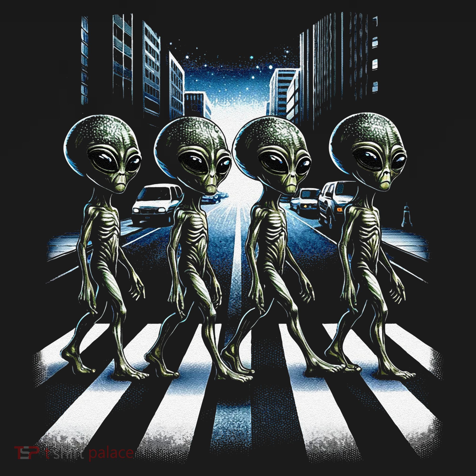 Aliens Crosswalk Roswell Ornament