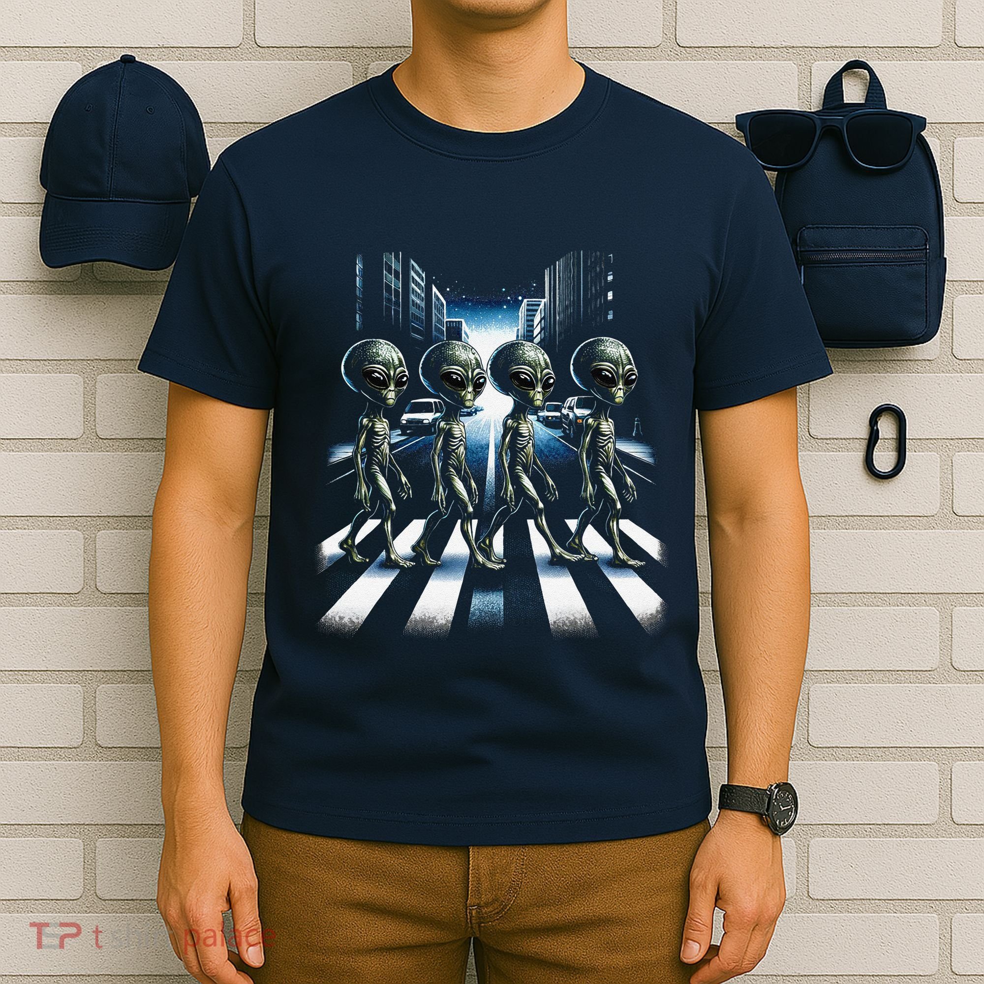 Aliens Crosswalk Roswell T-Shirt