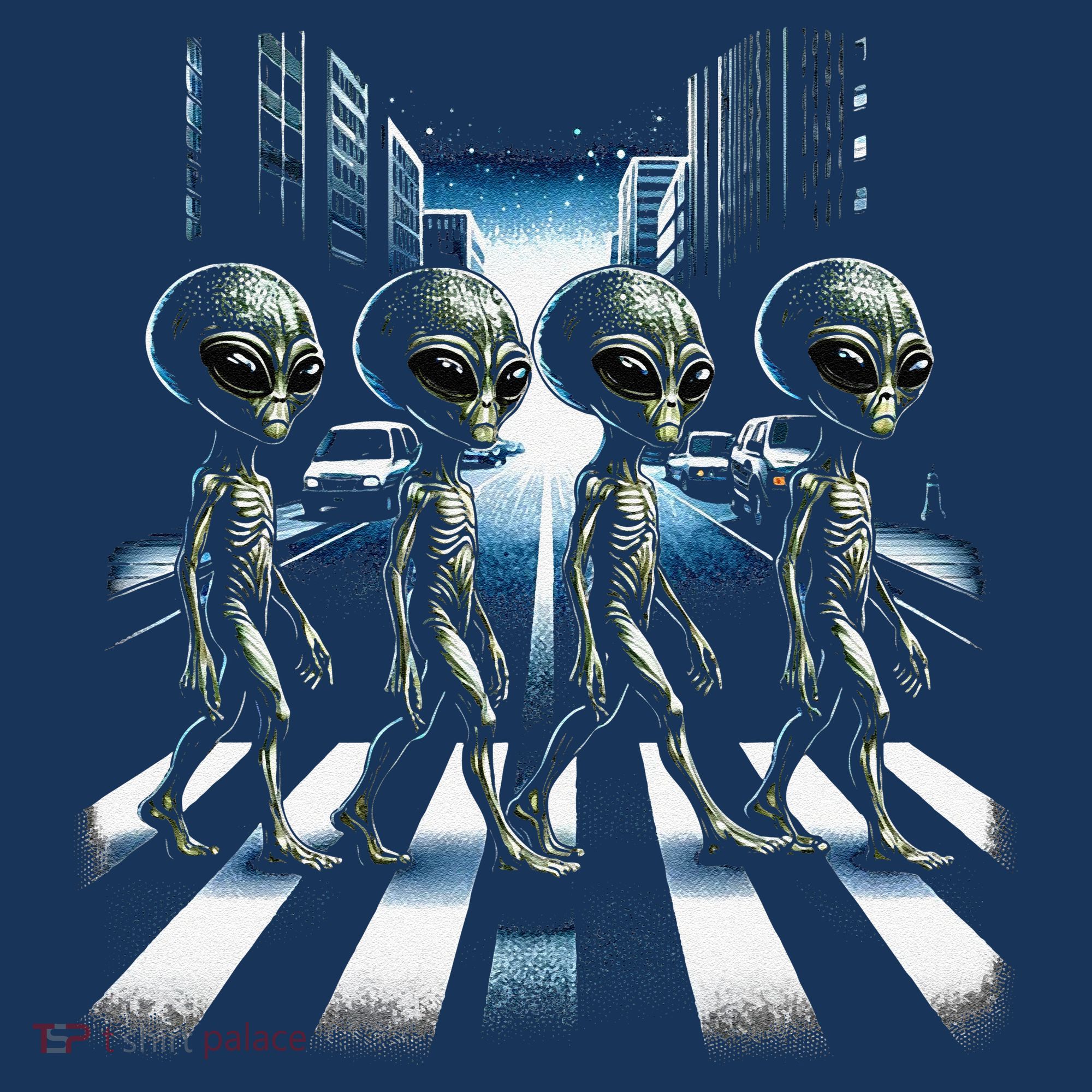 Aliens Crosswalk Roswell T-Shirt