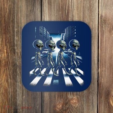 Aliens Crosswalk Roswell Coaster