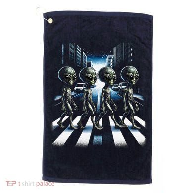 Aliens Crosswalk Roswell Golf Towel