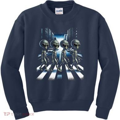 Aliens Crosswalk Roswell Kids Sweatshirt