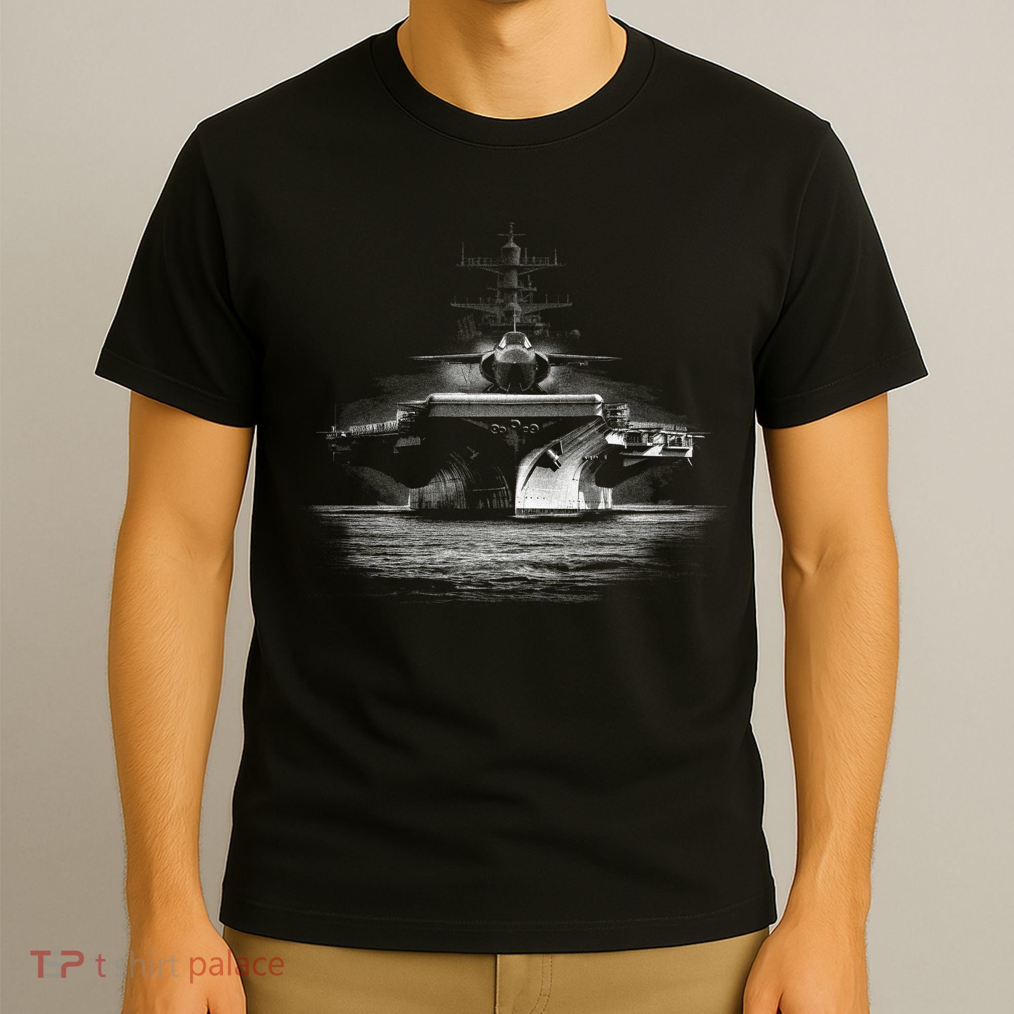 Aircraft Carrier Realistic T-Shirt