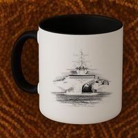 Aircraft Carrier Realistic Coffee Mug thumb 2