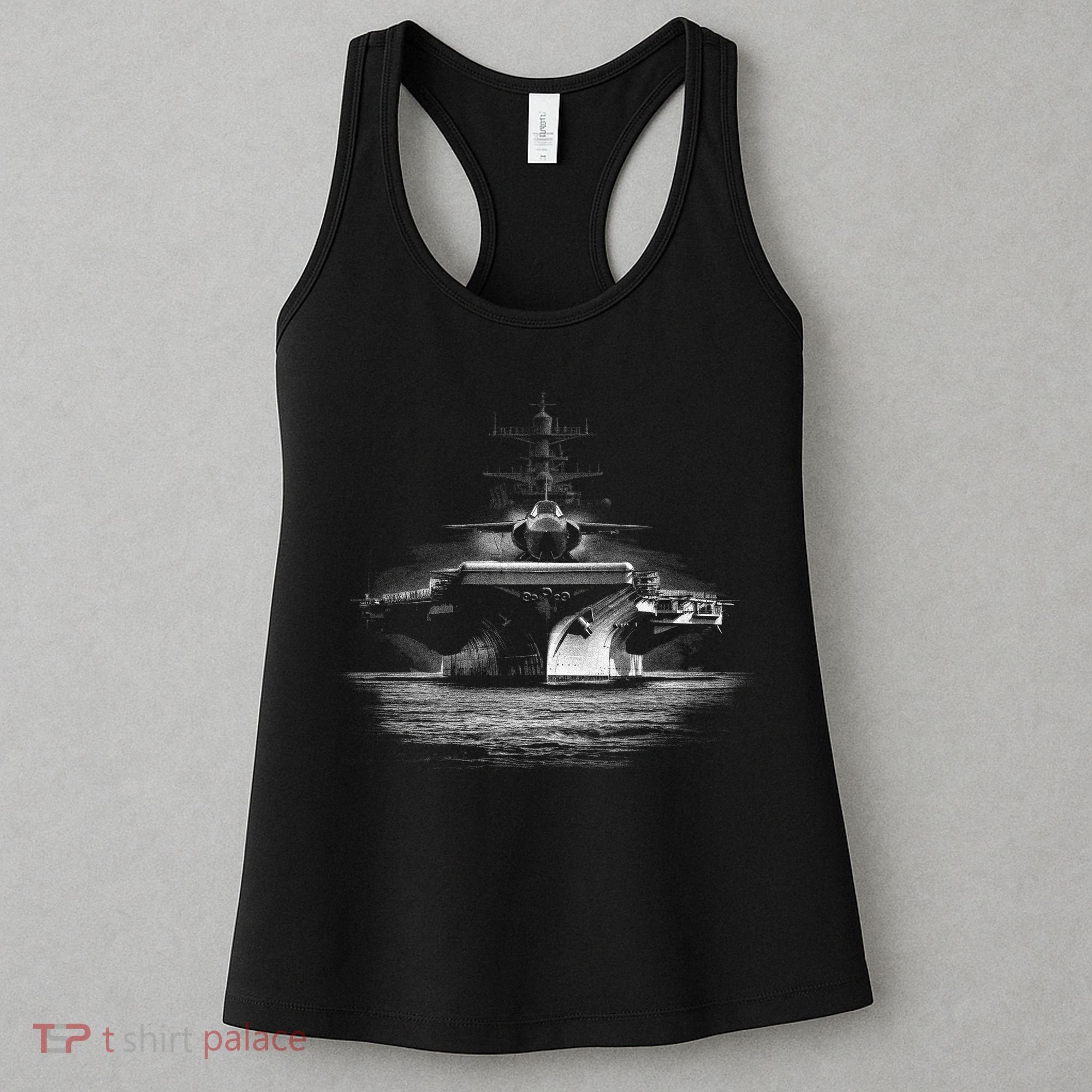 Aircraft Carrier Realistic Women's Tank Top