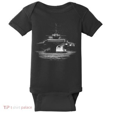 Aircraft Carrier Realistic Baby Bodysuit